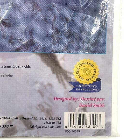 VTG 2000 Janlynn Cross Stitch Kit Sacred Heights Eagle 17”x12” Unopened USA - Picture 7 of 7